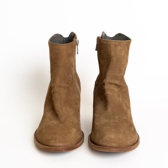 Officine Creative Josee 006 Boots Brown Suede Bootie Italy Handmade EU 36.5 NEW - Picture 5 of 16